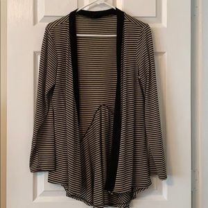 Black and tan colored stripped sweater